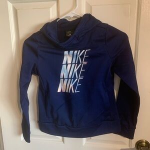 Nike Dri-FIT Small Navy Blue Hooded Sweatshirt